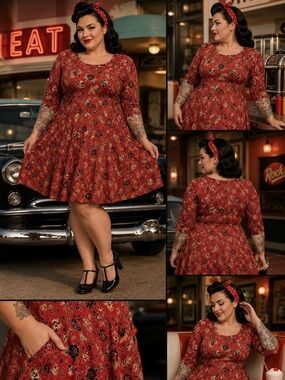 Torrid  size 10 Tattoo print dress